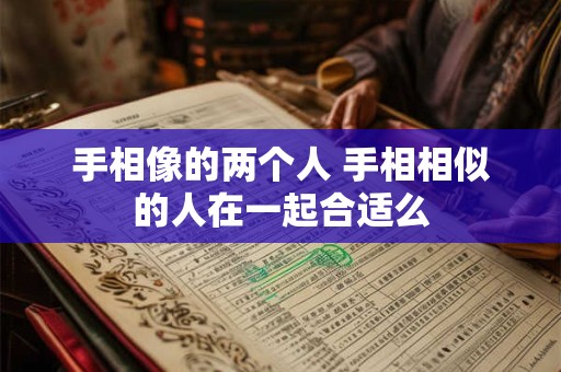 详细阅读:手相像的两个人 手相相似的人在一起合适么 手相像的两个人 手相相似的人在一起合适么