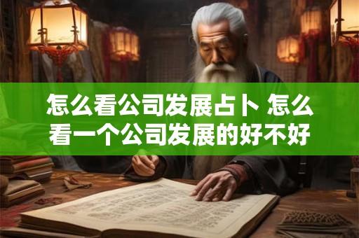 怎么看公司发展占卜 怎么看一个公司发展的好不好
