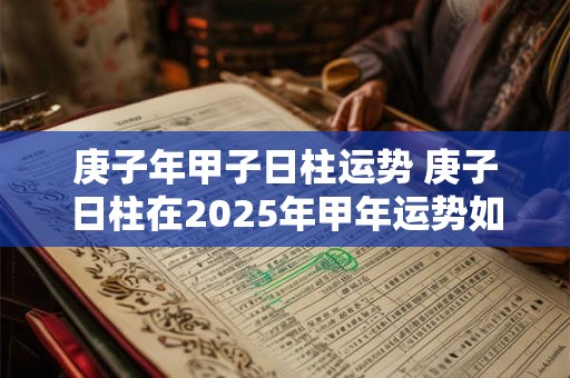 庚子年甲子日柱运势 庚子日柱在2025年甲年运势如何样