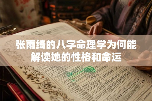 张雨绮的八字命理学为何能解读她的性格和命运