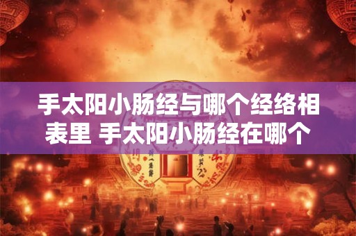 手太阳小肠经与哪个经络相表里 手太阳小肠经在哪个位置