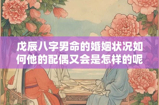 戊辰八字男命的婚姻状况如何他的配偶又会是怎样的呢