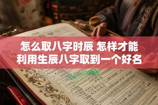 怎么取八字时辰 怎样才能利用生辰八字取到一个好名字