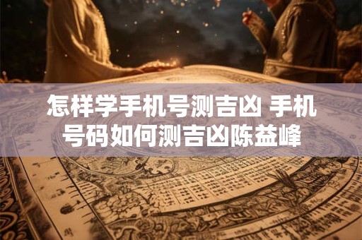 怎样学手机号测吉凶 手机号码如何测吉凶陈益峰