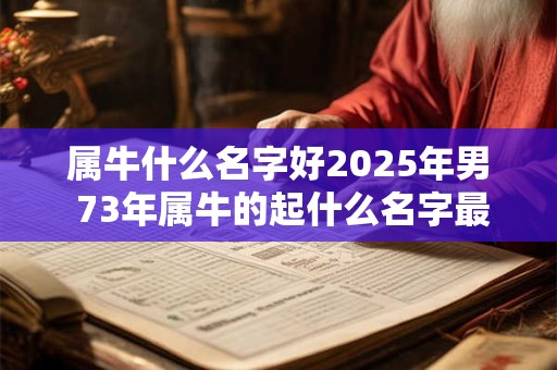 属牛什么名字好2025年男 73年属牛的起什么名字最好