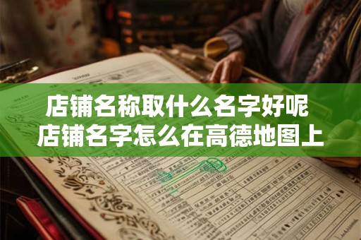 店铺名称取什么名字好呢 店铺名字怎么在高德地图上显示