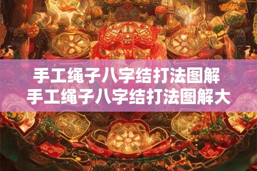 手工绳子八字结打法图解 手工绳子八字结打法图解大全