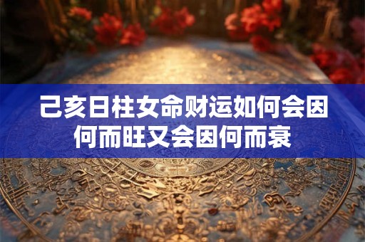 己亥日柱女命财运如何会因何而旺又会因何而衰