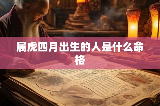 属虎四月出生的人是什么命格