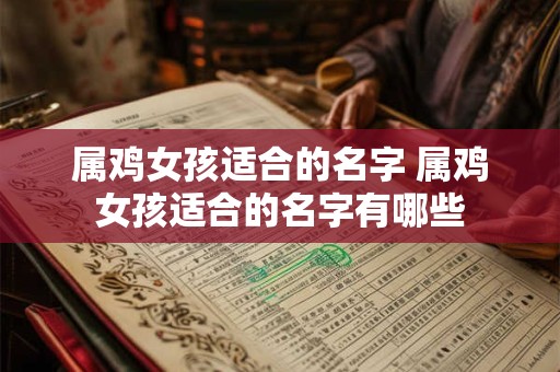 属鸡女孩适合的名字 属鸡女孩适合的名字有哪些