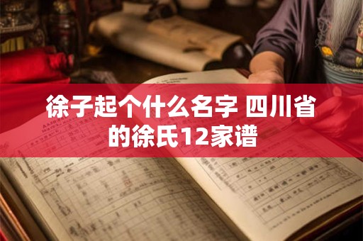 徐子起个什么名字 四川省的徐氏12家谱