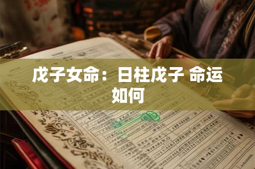 戊子女命:日柱戊子 命运如何 戊子女命:日柱戊子 命运如何
