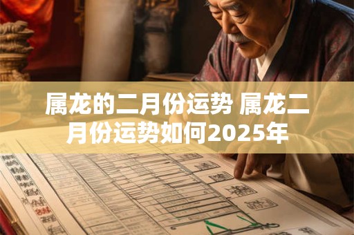 属龙的二月份运势 属龙二月份运势如何2025年 属龙的二月份运势 属龙二月份运势如何2025年
