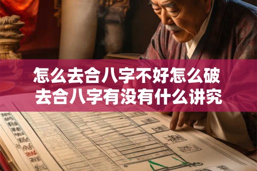 怎么去合八字不好怎么破 去合八字有没有什么讲究