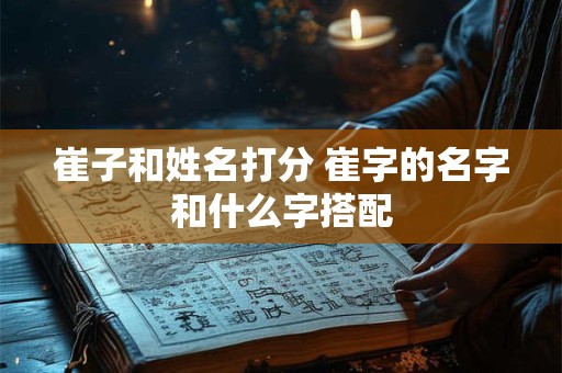 崔子和姓名打分 崔字的名字和什么字搭配