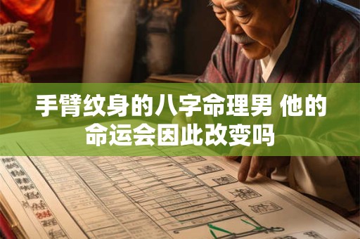 手臂纹身的八字命理男 他的命运会因此改变吗 手臂纹身的八字命理男 他的命运会因此改变吗