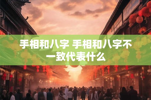 手相和八字 手相和八字不一致代表什么
