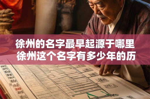 徐州的名字最早起源于哪里 徐州这个名字有多少年的历史