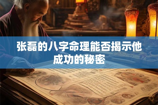 张磊的八字命理能否揭示他成功的秘密