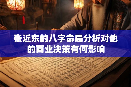 张近东的八字命局分析对他的商业决策有何影响