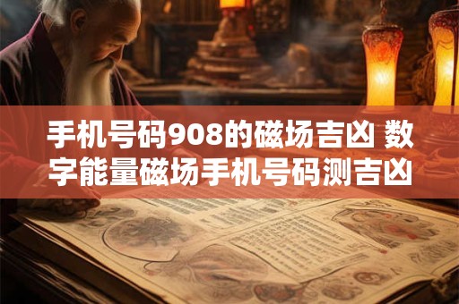 手机号码908的磁场吉凶 数字能量磁场手机号码测吉凶