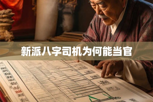新派八字司机为何能当官