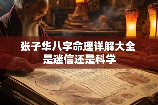 张子华八字命理详解大全 是迷信还是科学