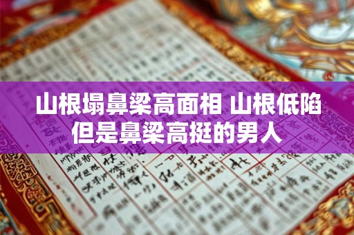 山根塌鼻梁高面相 山根低陷但是鼻梁高挺的男人