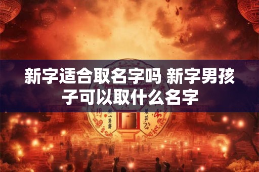 新字适合取名字吗 新字男孩子可以取什么名字