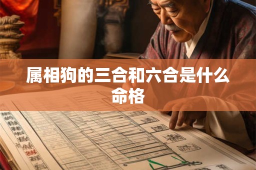 属相狗的三合和六合是什么命格