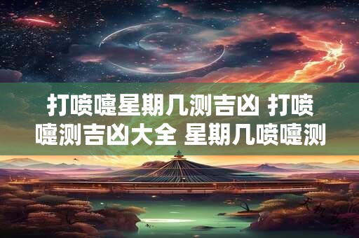 打喷嚏星期几测吉凶 打喷嚏测吉凶大全 星期几喷嚏测吉凶爱情