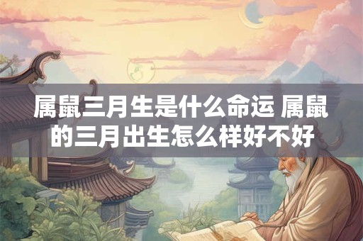 属鼠三月生是什么命运 属鼠的三月出生怎么样好不好