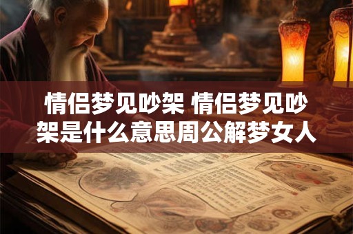 情侣梦见吵架 情侣梦见吵架是什么意思周公解梦女人