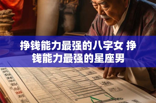挣钱能力最强的八字女 挣钱能力最强的星座男