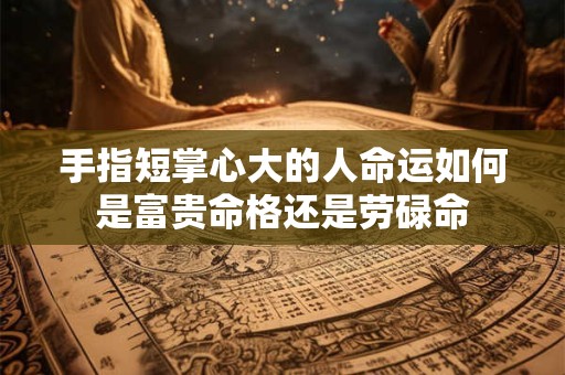 手指短掌心大的人命运如何是富贵命格还是劳碌命