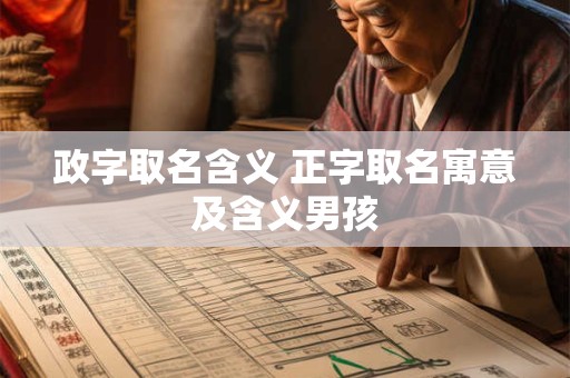 政字取名含义 正字取名寓意及含义男孩