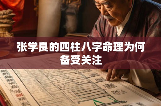 张学良的四柱八字命理为何备受关注