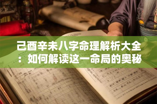 己酉辛未八字命理解析大全：如何解读这一命局的奥秘