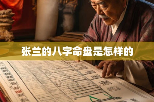张兰的八字命盘是怎样的