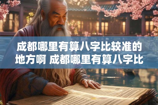 成都哪里有算八字比较准的地方啊 成都哪里有算八字比较准的地方啊电话