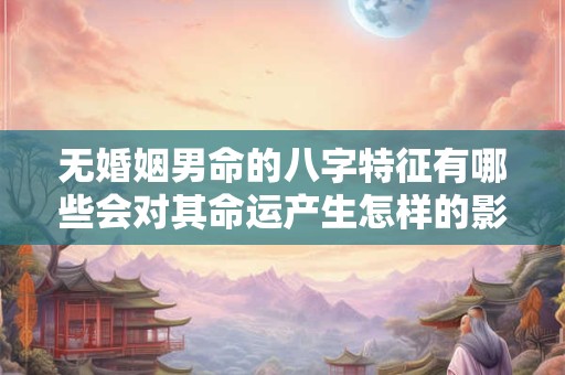 无婚姻男命的八字特征有哪些会对其命运产生怎样的影响