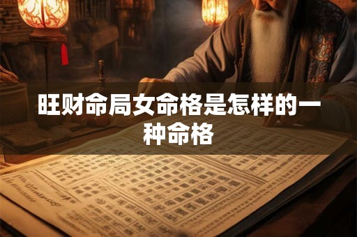 旺财命局女命格是怎样的一种命格 旺财命局女命格是怎样的一种命格
