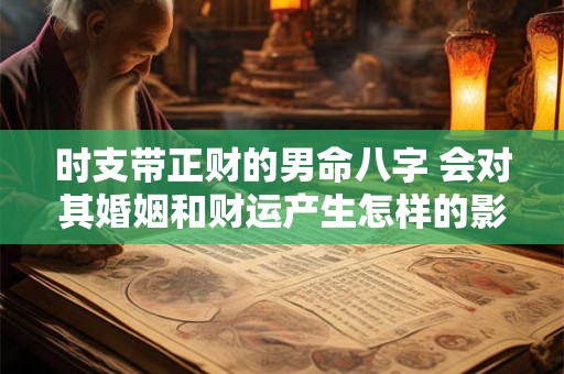 时支带正财的男命八字 会对其婚姻和财运产生怎样的影响