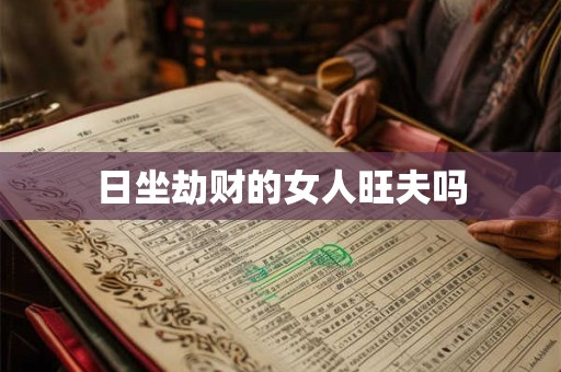 日坐劫财的女人旺夫吗