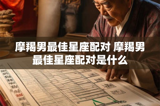 摩羯男最佳星座配对 摩羯男最佳星座配对是什么