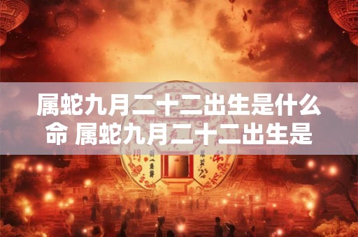 属蛇九月二十二出生是什么命 属蛇九月二十二出生是什么命格 属蛇九月二十二出生是什么命 属蛇九月二十二出生是什么命格