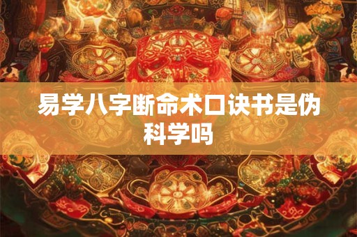 易学八字断命术口诀书是伪科学吗