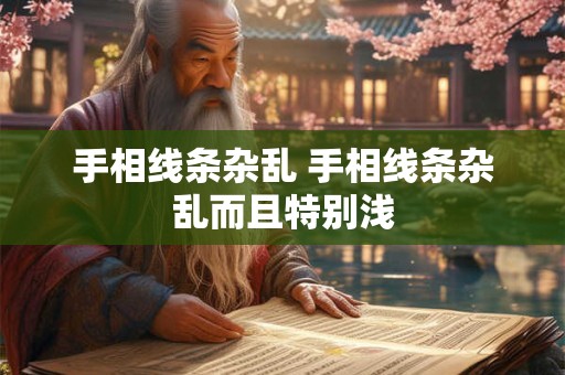 手相线条杂乱 手相线条杂乱而且特别浅