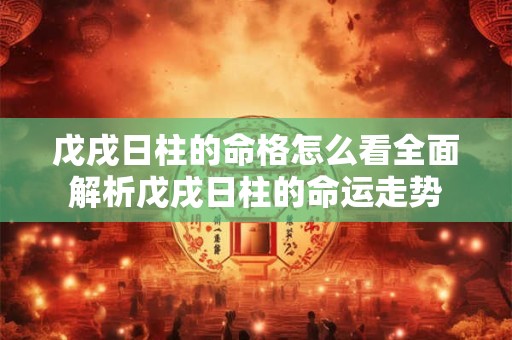 戊戌日柱的命格怎么看全面解析戊戌日柱的命运走势