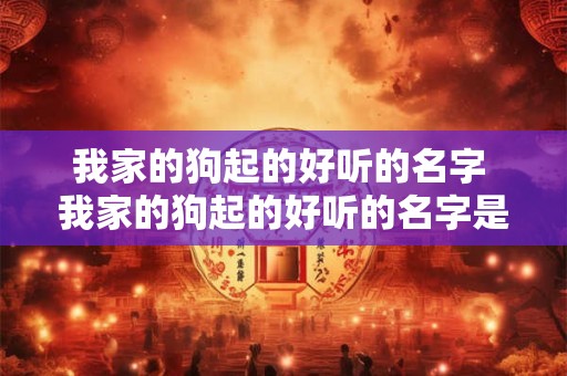 我家的狗起的好听的名字 我家的狗起的好听的名字是什么